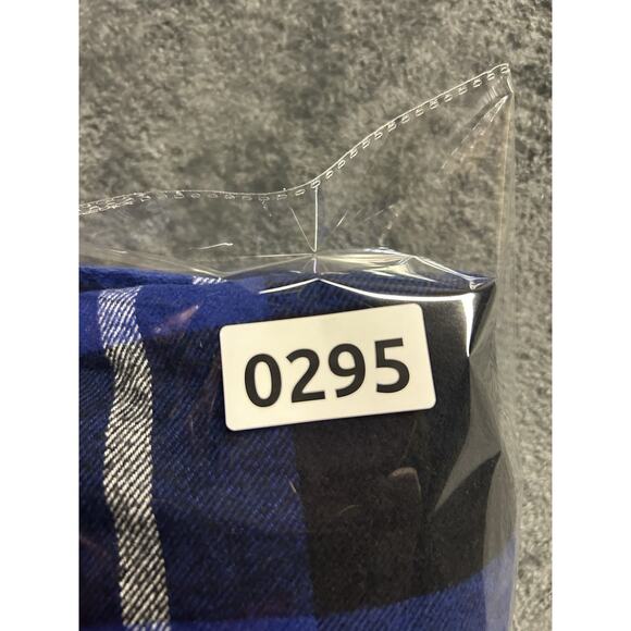 Hollister Long Sleeve Button Down Shirt Mens SZ Large Blue Black Plaid - Picture 5 of 5